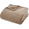 Image de Plaid Ollis Flanelle Beige 180x230cm - Atmosphera