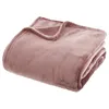 Image de Plaid flanelle rose 180x230cm - Atmosphera Créateur dintérieur