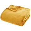Image de Plaid Flanelle Jaune 180x230cm - Atmosphera