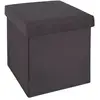Image de Pouf Pliant "tess" Velours Gris - Atmosphera Créateur D'intérieur