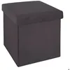 Image de Pouf pliant Tess velours gris - Atmosphera Créateur dintérieur