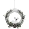 Image de Couronne Avec Personnage 22cm Polystyrène - Feeric Lights & Christmas