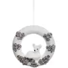 Image de Couronne Avec Personnage 22cm Polystyrène - Faon / Marron- Feeric Lights & Christmas