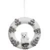 Image de Couronne Avec Personnage 22cm Polystyrène - Ours / Marron- Feeric Lights & Christmas