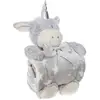 Image de Plaid Peluche Licorne 75x100cm - Gris - Atmosphera