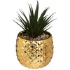 Image de Plante Artificielle Ananas H21cm - Doré - Atmosphera