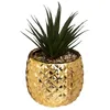 Image de Plante artificielle Ananas H21cm - Atmosphera createur dinterieur - Doré