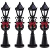 Image de Accessoires pour Village de Noël - MODELE B - Lampadaires lumineux - PVC - 0.16 kg