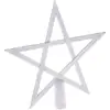 Image de Cimier Étoile Paillette Blanc 20 Cm - Feeric Lights & Christmas