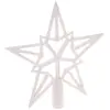 Image de Cimier Étoile Paillette Blanc 20 Cm - Feeric Lights & Christmas