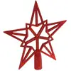 Image de Cimier Étoile Paillette Rouge 20 Cm - Flocon- Feeric Lights & Christmas