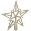 Image de Cimier Étoile Paillette 20 Cm Or - Flocon- Feeric Lights & Christmas