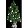 Image de Sapin H.50cm Avec Décorations Et Guirlande Lumineuse Copper 20 Led En Box Palette Assorti - Blanc Froid - Atmosphera