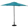 Image de Parasol Droit Rond Soya Bleu Canard D2.7m En Acier - Hespéride