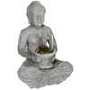 Image de Bouddha assis Ishaan H.40cm ciment - Atmosphera Créateur dintérieur