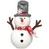 Image de Polyfoam Bougie De Noël Écharpe Chapeau 30 Cm - Feeric Lights & Christmas