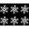Image de Suspension Polyfoam Flocon Paillettes 20 Cm X 6 - Feeric Lights & Christmas