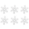 Image de Suspension Polyfoam Flocon Paillettes 20 cm x 6 - Feeric Lights & Christmas