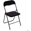 Image de Chaise pliante en velours noir - 5 five simply smart