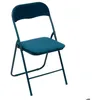 Image de Chaise pliante en velours bleu - 5 five simply smart