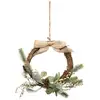 Image de Couronne Branches Et Houx 36cm Blanc - Feeric Lights & Christmas