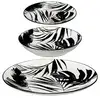 Image de Service De Table 18 Pièces "palme" 26cm Noir