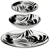 Image de Service de Table 18 Pièces Palme 26cm Noir