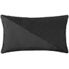 Image de Coussin En Velours Semi Plissé Gris 30x50 Cm - Atmosphera