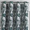 Image de Rideau Bejuco motifs jacquard vert cèdre 140x260cm