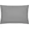Image de Taie D'oreiller Carina Coton Gris Souris 50x70cm - Atmosphera