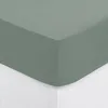 Image de Drap-housse Carina coton vert céladon 160x200cm - Atmosphera Créateur dintérieur