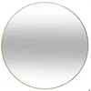 Image de Miroir mural rond ALICE - Diamètre 76cm - Structure en métal doré - Atmosphera Décorateur dintérieur