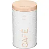 Image de Boîte À Café Métal 500g Scandinave Nature Blanc - 5five