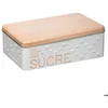 Image de Boîte à sucre morceaux métal Scandinave Nature blanc - 5 five simply smart