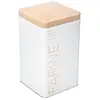 Image de Boîte À Farine 1kg Métal Scandinave Nature Blanc - 5five