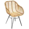 Image de Fauteuil Koeta métal rotin - Atmosphera Créateur dintérieur