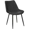 Image de Chaise Olwen Effet Cuir Gris Ardoise - Atmosphera