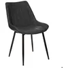 Image de Chaise Olwen effet cuir gris ardoise - Atmosphera Créateur dintérieur