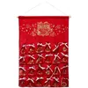 Image de Calendrier de lAvent - ATMOSPHERA - Vintage - 65cm - Rouge - Polyester