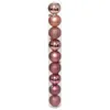 Image de Boule de Noël 60 mm x 9 Rose