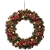 Image de Couronne Houx Et Étoiles D.50cm - Feeric Lights & Christmas