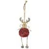 Image de Sujet De Noël "renne Fourrure" 18cm Rouge