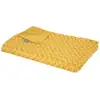 Image de Plaid Bouclette Fausse Fourrure Jaune Moutarde 120x160cm - Atmosphera