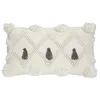Image de Coussin R.O.W. blanc ivoire 30x50cm - Atmosphera createur dinterieur - Gris ardoise