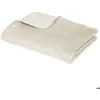 Image de Dessus de lit Delia feuille velours blanc ivoire 240x260cm