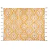 Image de Tapis déco à pompons namaste 120x170cm ocre