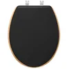 Image de Abattant WC en bois double couleur MODERN COLOR - 5five Simply Smart - Noir