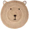 Image de Tapis Enfant Ourson Jute D100cm - Atmosphera