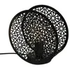 Image de Lampe à Poser - ATMOSPHERA - Lonzo - Ronde 22cm - Noir - 40W - Intérieur