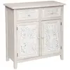 Image de Buffet 2 Portes Hina Bois Blanchi 80x85cm - Atmosphera